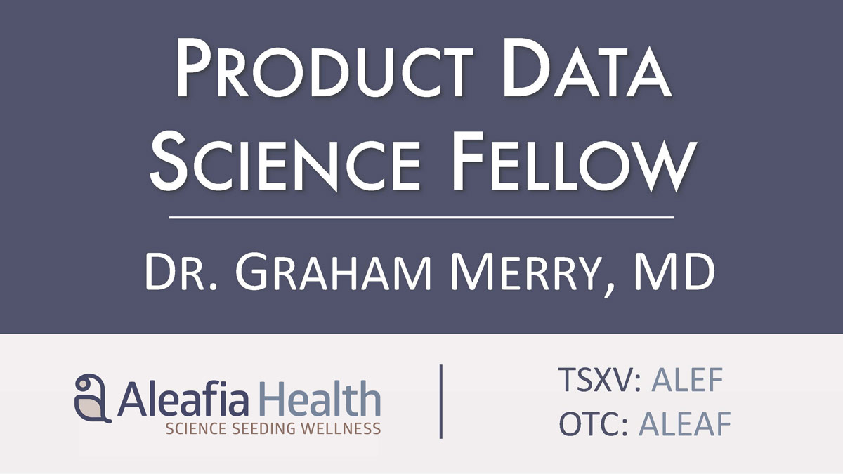 Aleafia Health to Accelerate Research Division with Appointment of Product Data Science Fellow